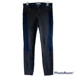 Madewell Black and Blue Paneled Block Jeans